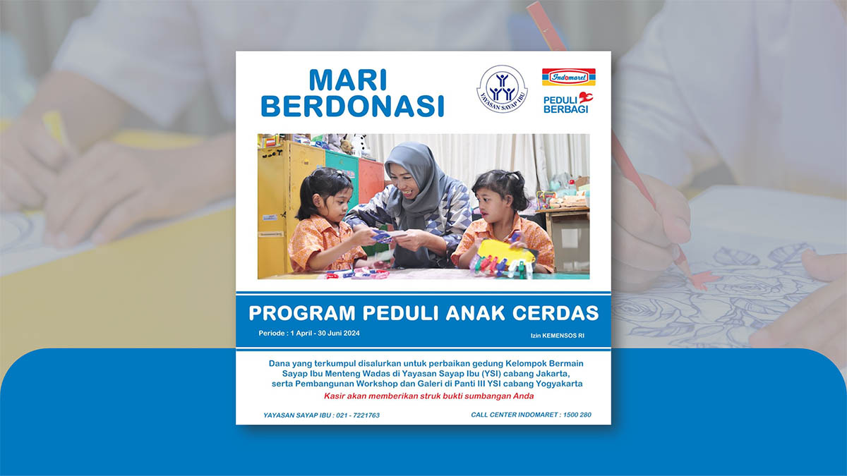 Read more about the article Mari Berdonasi Program Peduli Anak Cerdas Periode 1 April – 30 Juni 2024